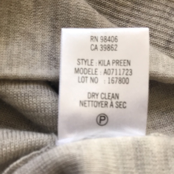 Theory Gray Kila Preen Moto Cardigan button up collar Jacket L - Picture 8 of 10